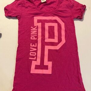 VTG Y2K PINK Victorias Secret 2012 “Love Pink” Tee T-Shirt Small Short Sleeve S